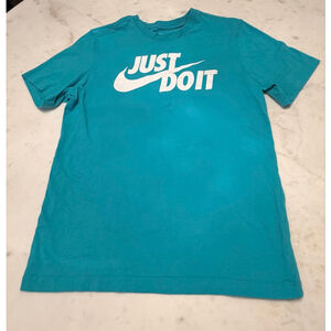 Men's Nike Teal "Just Do It" Short Sleeve Tee Size M